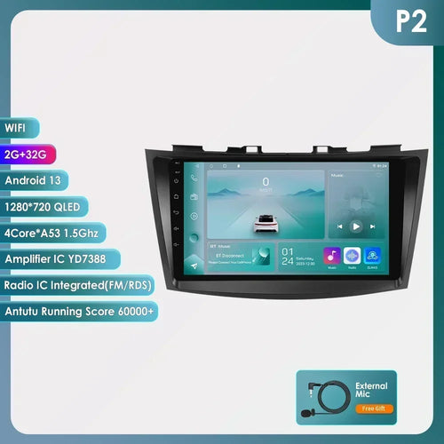 Hizpo Car Radio Multimedia Player For Suzuki Swift 4 2011 2012 2013