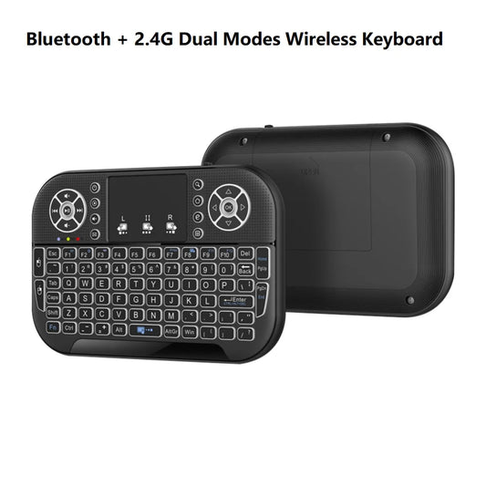 A8 Mini Bluetooth Keyboard 2.4G Dual Mode Handheld Fingerboard Backlit