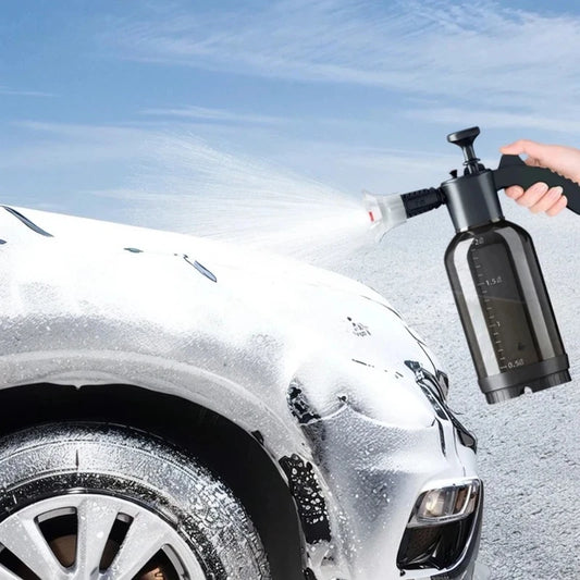 2L Transparent Foam Sprayer Car Wash Hand-Held  Watering Can Air