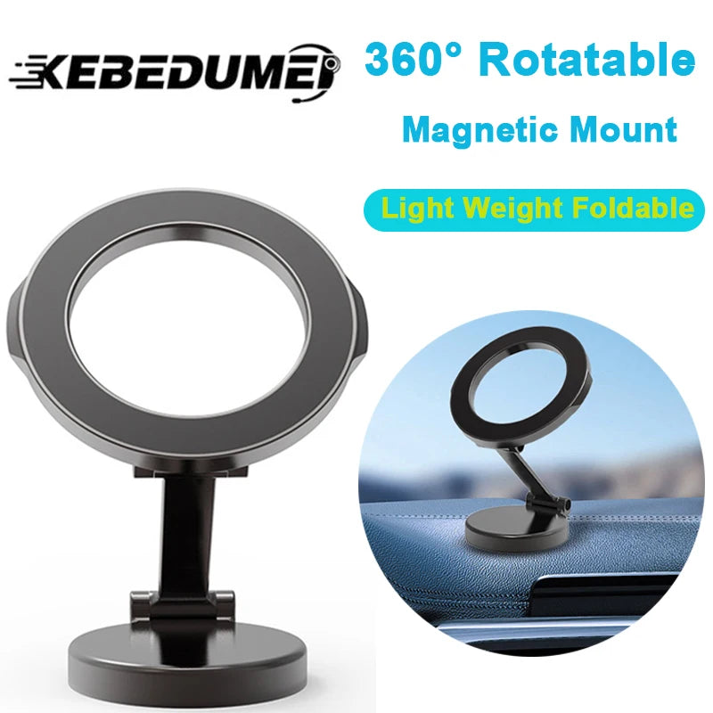 360 Degree Rotate Car Bracket Foldable Mount Magnetic Phone Holder
