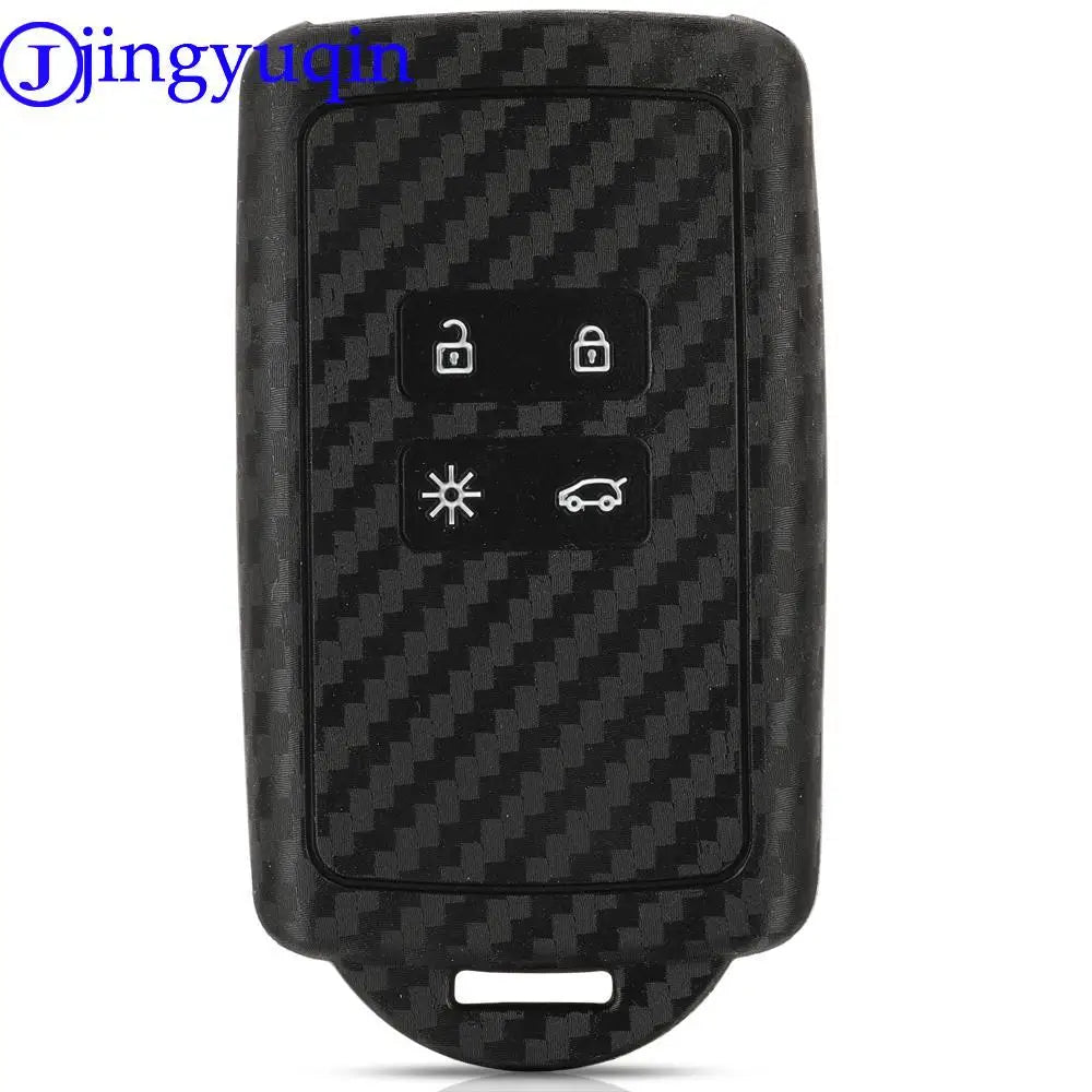 jingyuqin Carbon Men Car Key Bag Case For Renault Kadjar Captur Clio