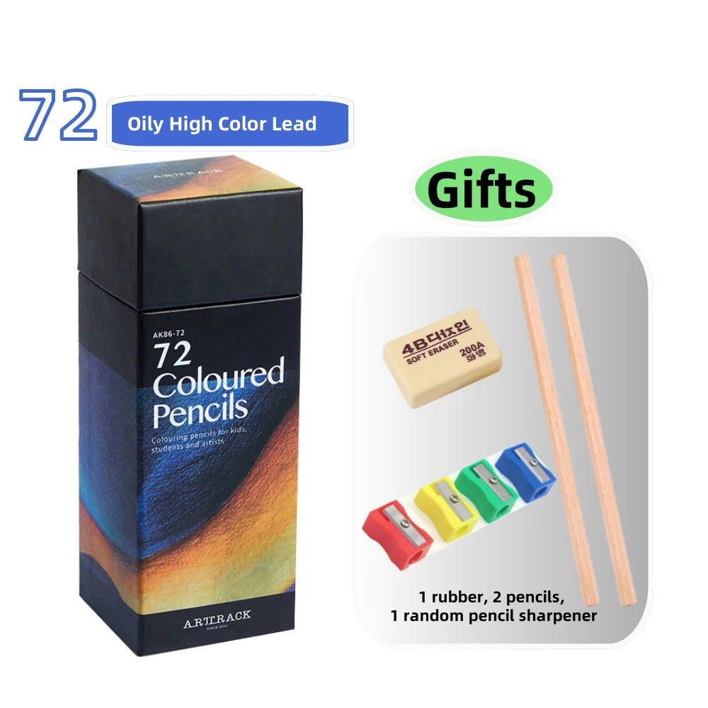 12/24/36/48/72 Colors Pencils Set Oil for Drawing Sketch DIY Gifts