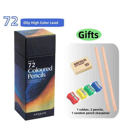 12/24/36/48/72 Colors Pencils Set Oil for Drawing Sketch DIY Gifts