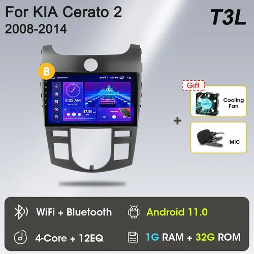 Srnubi Car Radio Android 12 Auto For KIA Forte Cerato 2008-2014