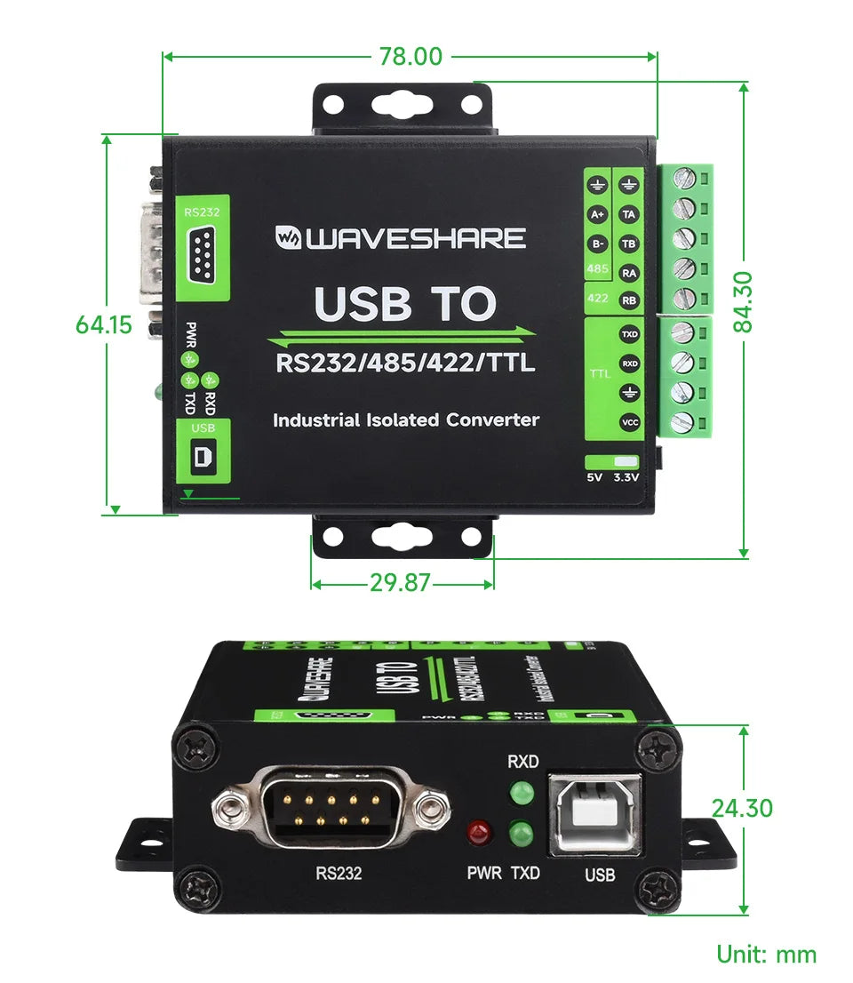 FT232RNL USB TO RS232/485/422/TTL Interface Converter Industrial