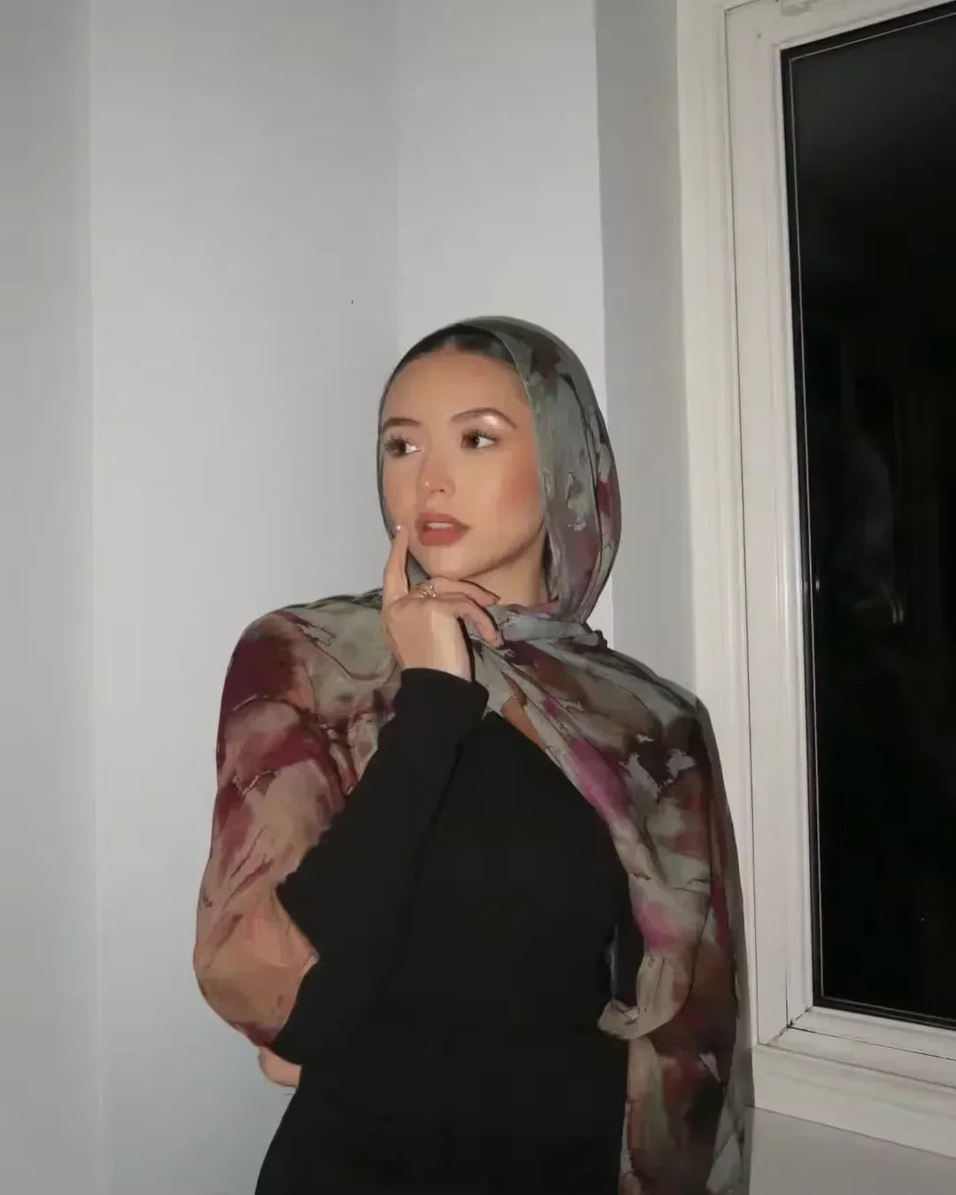 Watercolour Floral Printed Modal Breathable Light Weight Soft Cotton