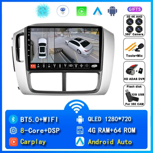 Android 14 Car Radio For Honda Pilot 2005 2006 2007 2008 Multimedia