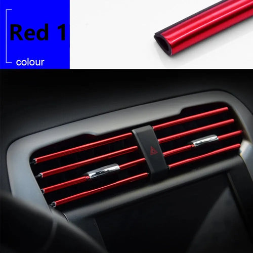 10Pcs 20cm Car Air Conditioner Outlet Decorative U Shape Moulding Trim