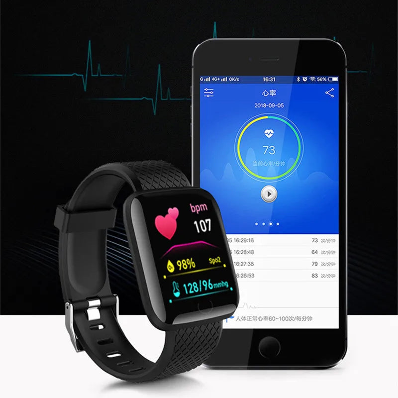 New Smart Watches Men & Women 116 Plus Heart Rate Watch Smart