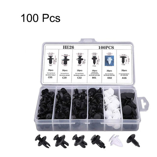 415/100/50 Pcs Universal Car Bumper Retainer Clips Fender Hole Rivets