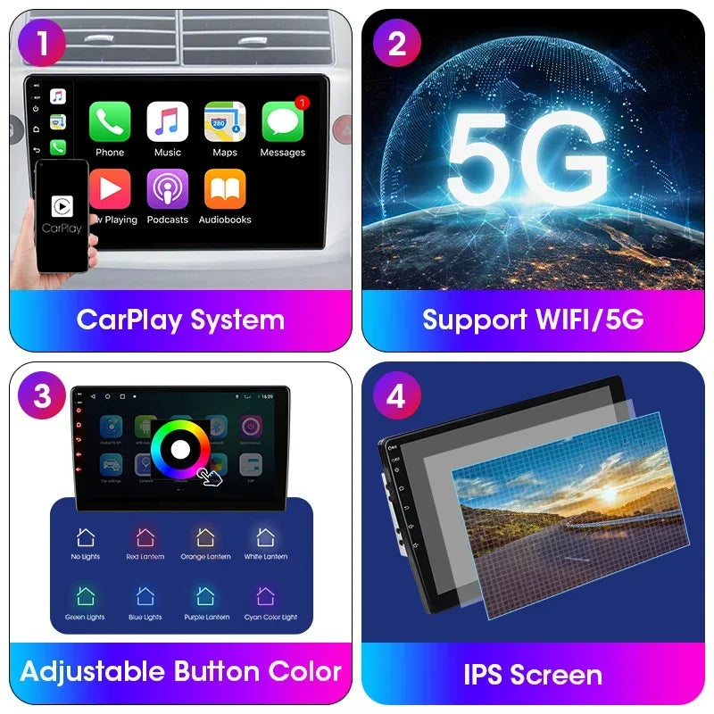 Srnubi Car Radio Android 12 Auto For KIA Forte Cerato 2008-2014