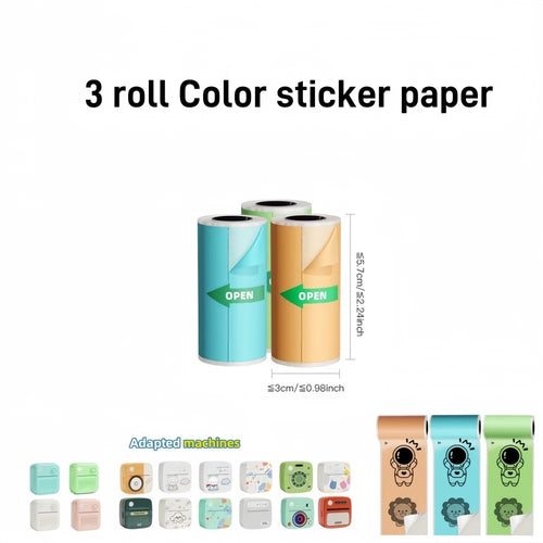 DOLEWA D3 Mini Portable Printer Android ios Bluetooth Stickers Thermal