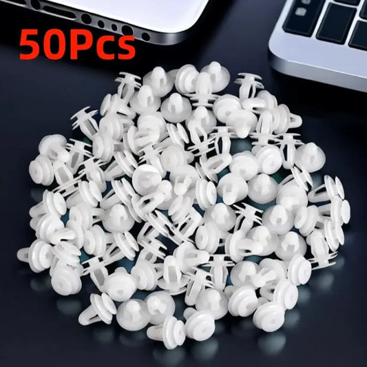 50Pcs 9mm Car Fastening Clips Universal Automobile Bumpers Hole Door