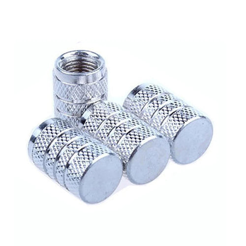 AQTQAQ Aluminum Alloy Car Wheel Tire Valve Caps Tyre Rim Stem Covers