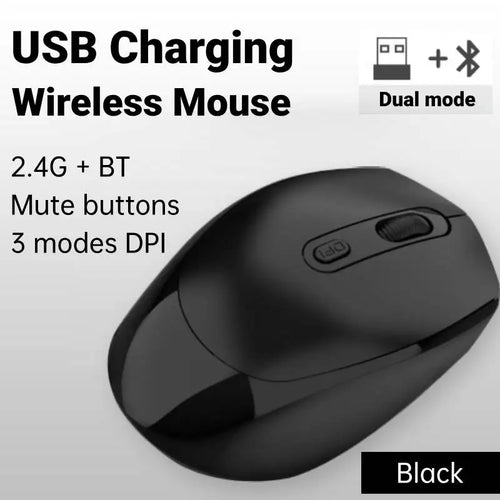Rechargeable Wireless Mouse Bluetooth Computer Laptop Gaming Mouse