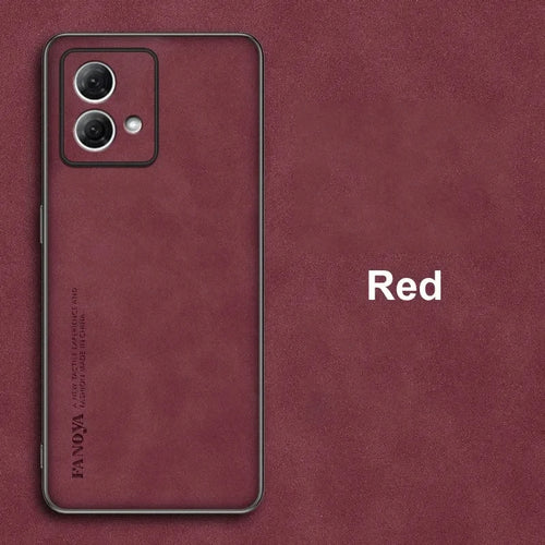 For Motorola Moto G84 G54 G34 G24 G14 G22 5g Luxury Sheepskin Leather