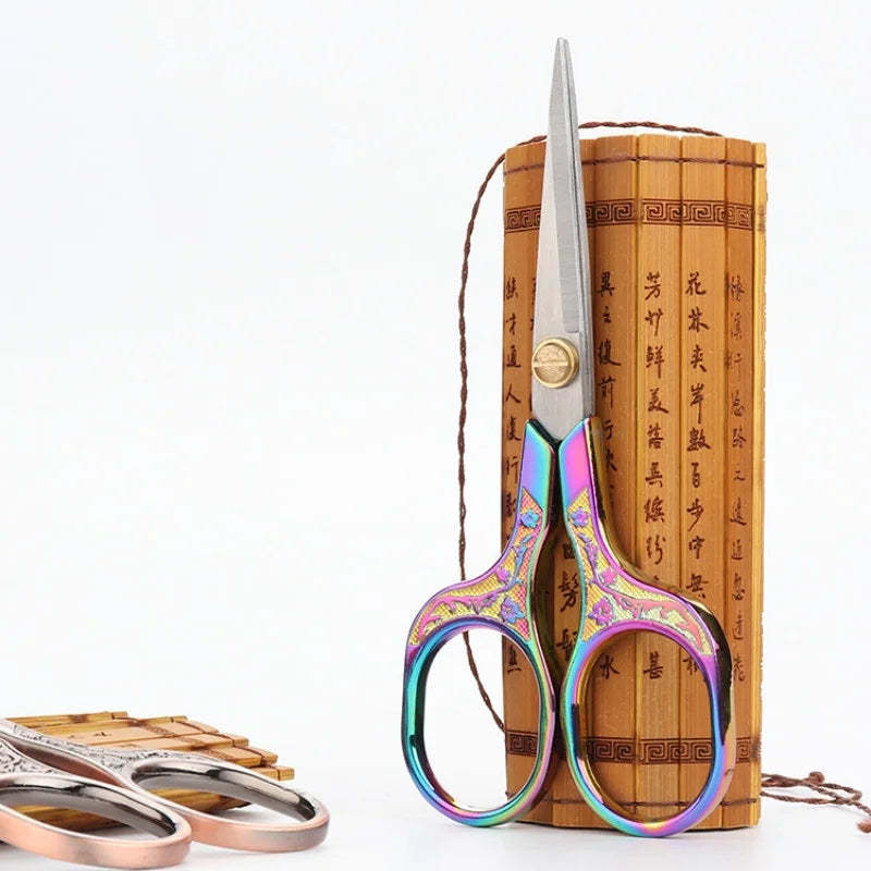 1PC Stainless Steel Vintage Scissors Sewing Fabric Cutter Embroidery