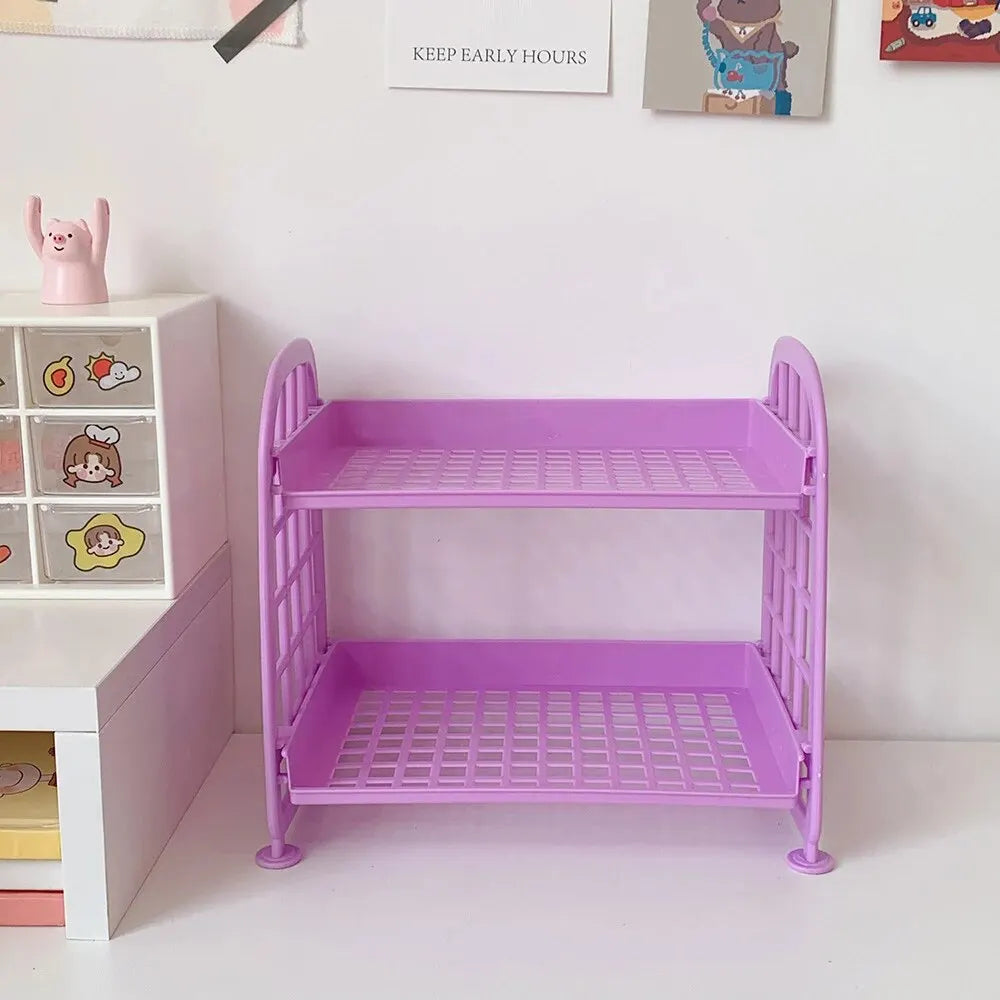1PC High Appearance Horizontal Desktop Storage Shelf Simple
