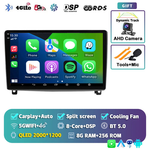 Android 14 Carplay Car Radio Multimedia For Peugeot 407 CC 407CC SW