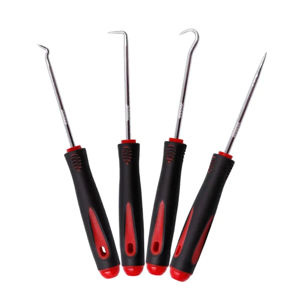 4pcs Car Pick Hook Set O Ring Oil Seal Screwdrivers Puller Remover