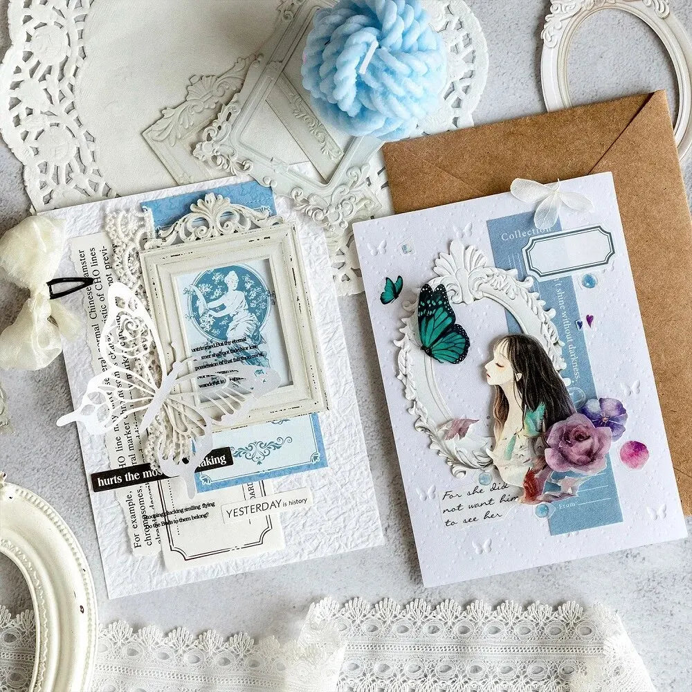 Mr.Paper 10 Sheets/Set, Hollow Relief Design Cardstock, European