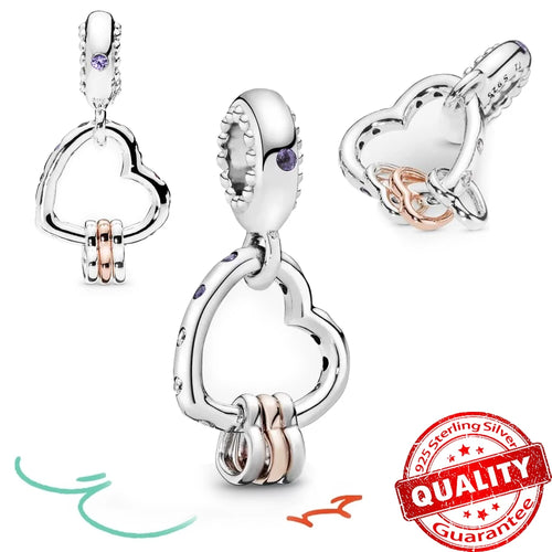 New Arrival 925 Sterling Silver Love You Mom Entwined Infinite Hearts