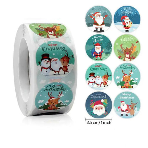 Christmas gift stickers decorative sealing sticker Merry Christmas