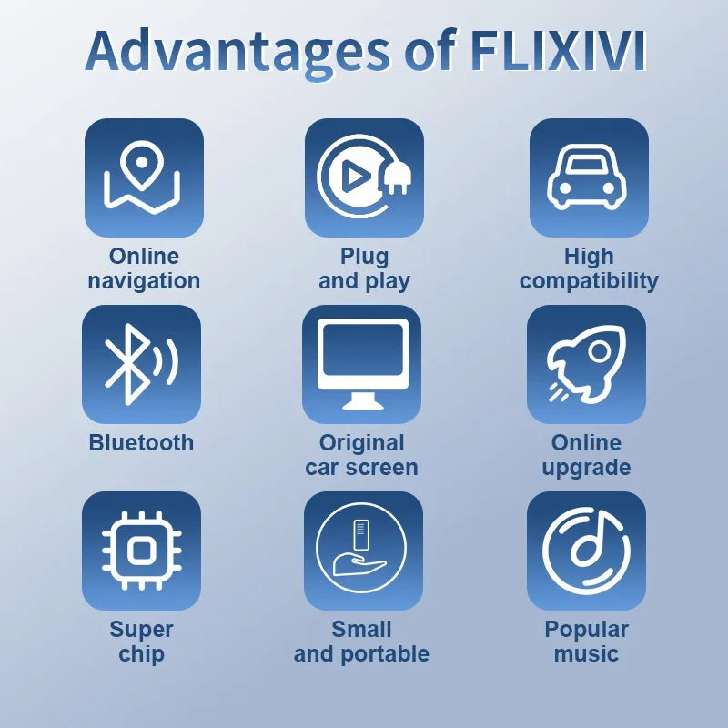 FLIXIVI CarPlay Ai Box Plus  8+128G Android 13 Wireless Android Auto &