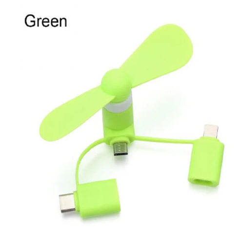 Cell Phone Fan 3-in-1 Mobile Phone Fans Compatible with