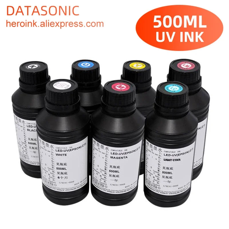 500ML Bottle LED UV Ink For Epson L800 L805 L1800 R290 R330 1390 1400