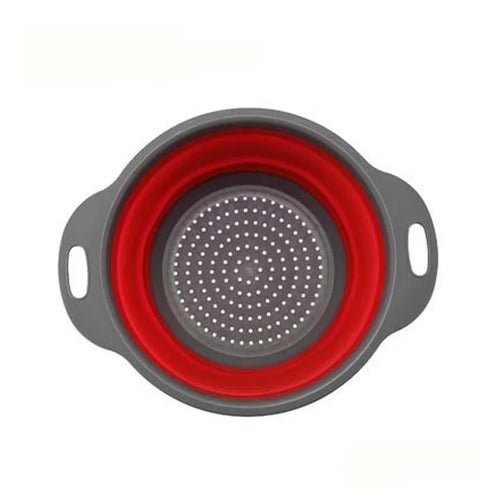 Folding Silicone Drain Basket Fruit Vegetable Washing Basket Foldable