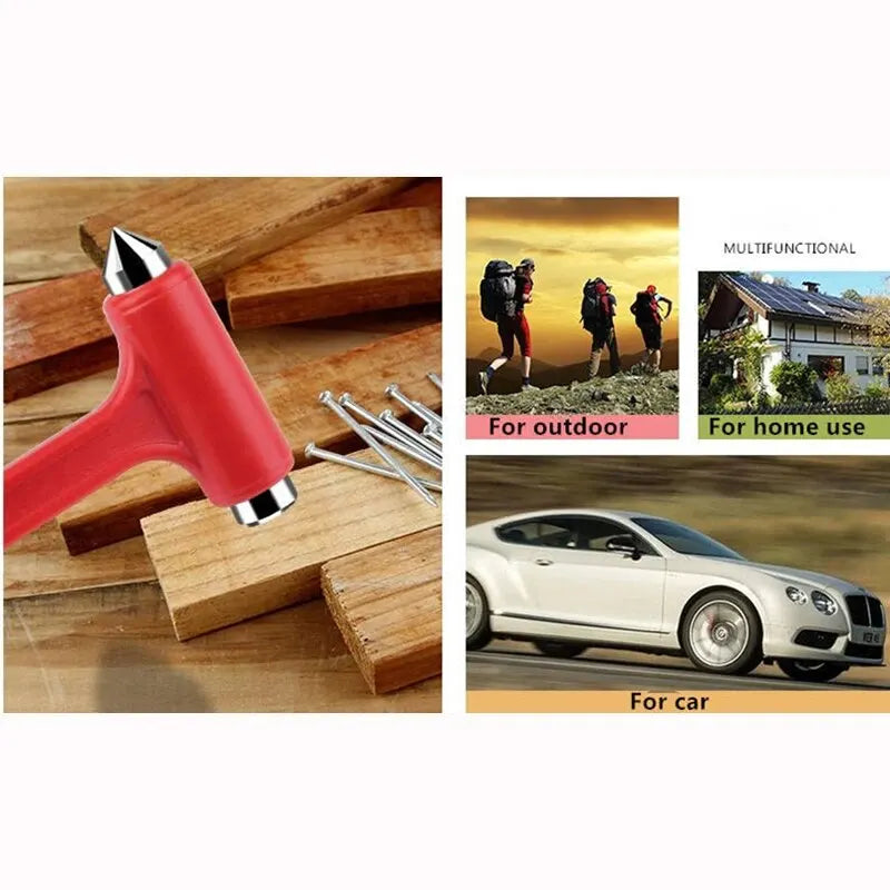 1PCS 2in1 Car Safety Hammer Emergency Escape Tool Kit Auto Car Window