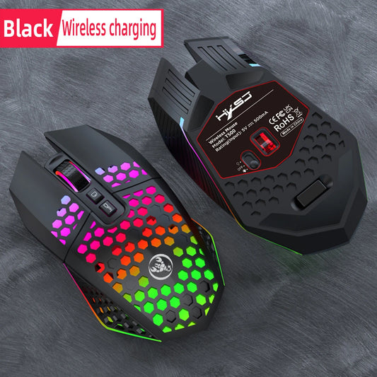 HXSJ gaming T500 rgb rechargeable office laptop cordless Type-C Hollow