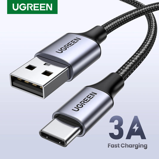 UGREEN 3A USB Type C Cable For Realme Xiaomi Samsung S21 Fast Charging