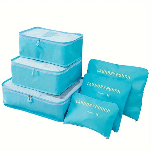 6 Pcs Travel Luggage Storage Bags, Versatile Lightweight Storage