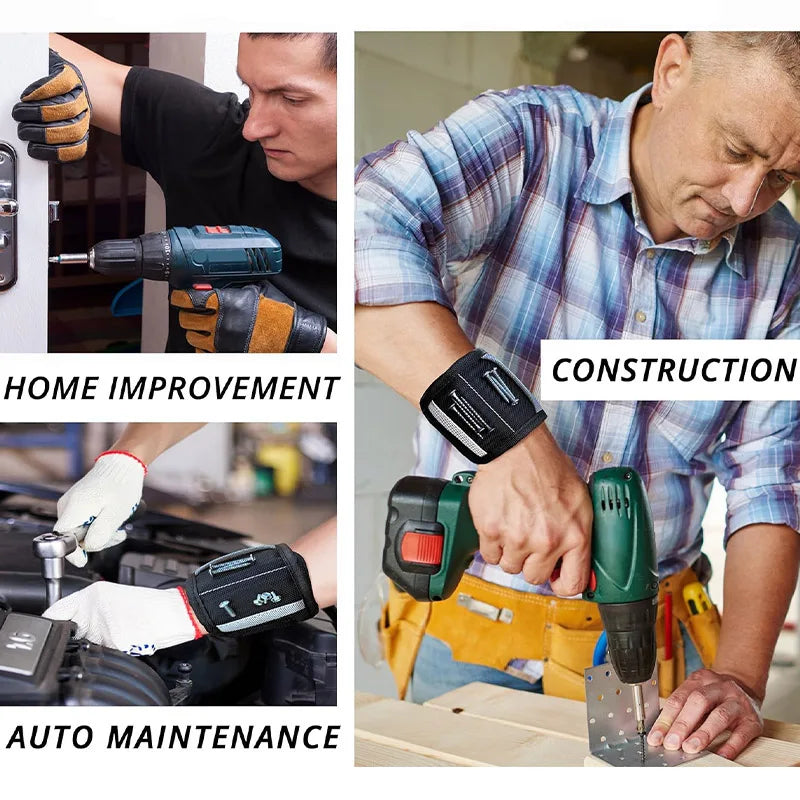 Magnetic Wristband, used to Secure Screw Tools Made of High-quality