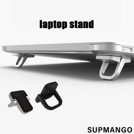 2PCS Foldable Laptop Stand Aluminium Alloy Non-slip Cooling Holder