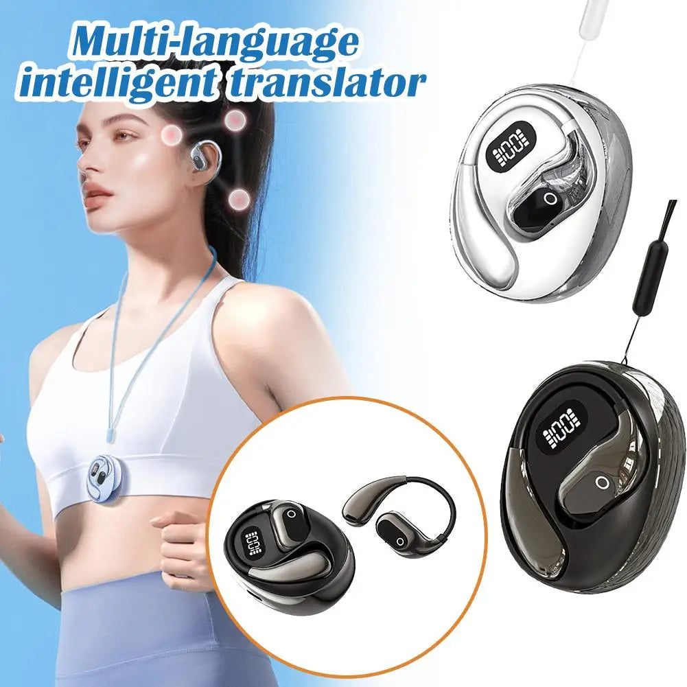 AI Translator Earbuds Adjustable Language Translator Earphone