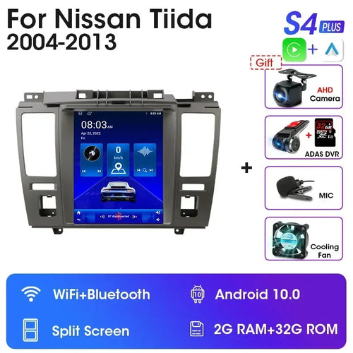 JMCQ 2 Din Car Radio Multimedia Video Player For Nissan Tiida C11