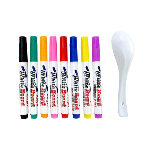 8/12 Colors Magical Water Floating Student Painting Brush Whiteboard