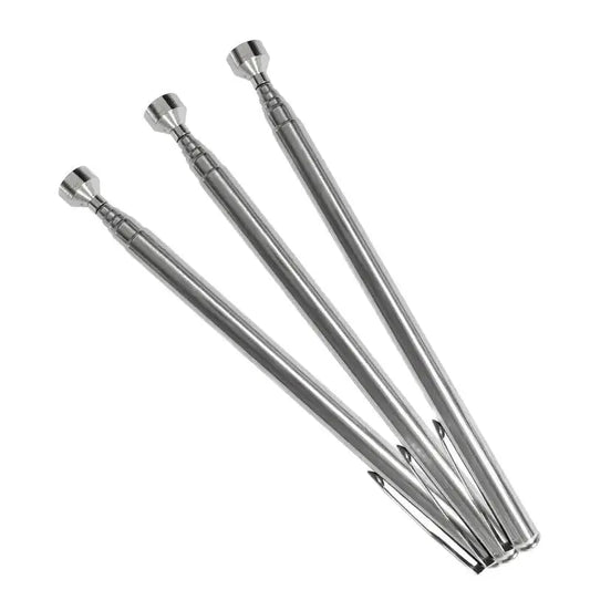 Portable Rotatable Magnetic Pickup Tool, Silver Magnet Suction Rod