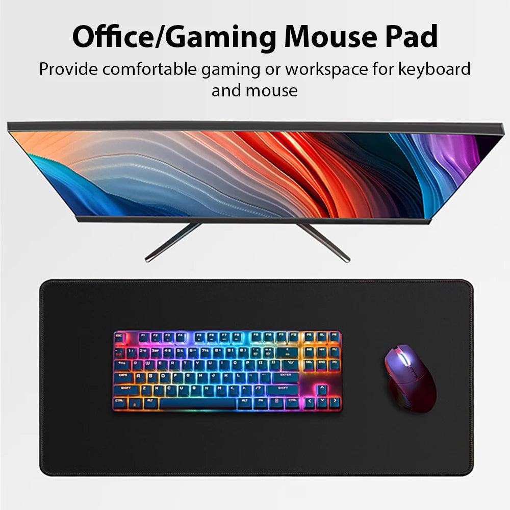 Large Mouse Pad Anti-Slip Rubber Mouse Mat Computer PC Gamer Desk Mat