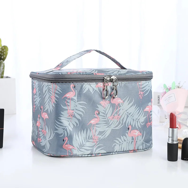 Waterproof Portable Women Makeup Bag High Capacity Toiletries