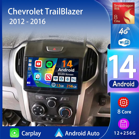 Android 14 Carplay Car Radio Multimedia For Chevrolet TrailBlazer 2012
