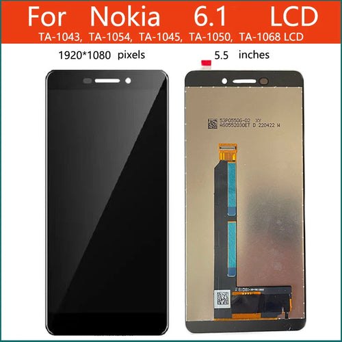 5.5" Original For Nokia 6.1 LCD Display Touch Screen Digitizer