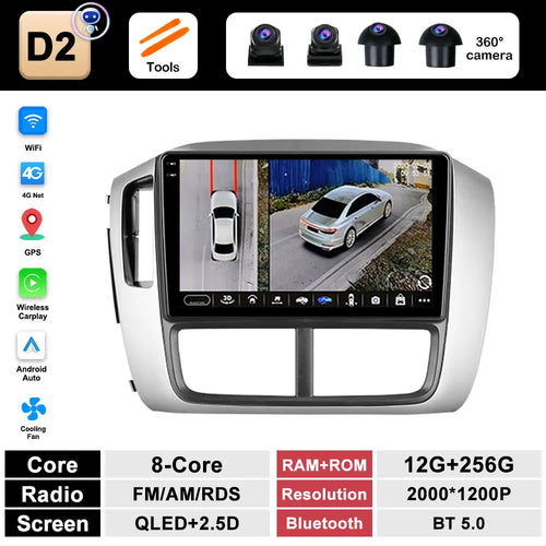 9 inch Navigation GPS Wireless Carplay Android System for Honda Pilot