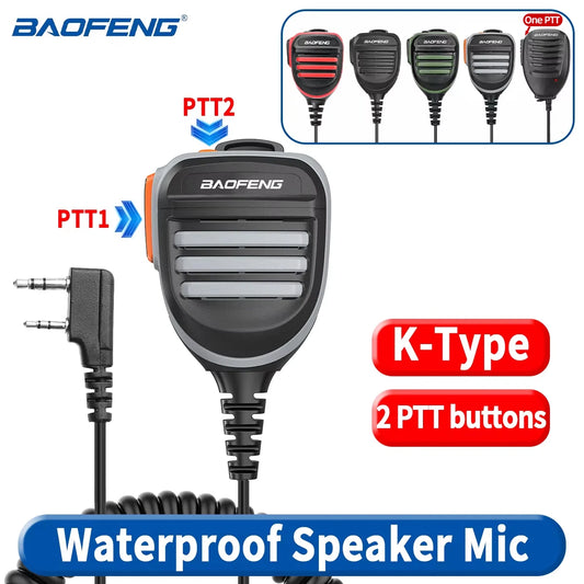 BaoFeng Walkie Talkie BF-780 2 Pin PTT Speaker Mic for