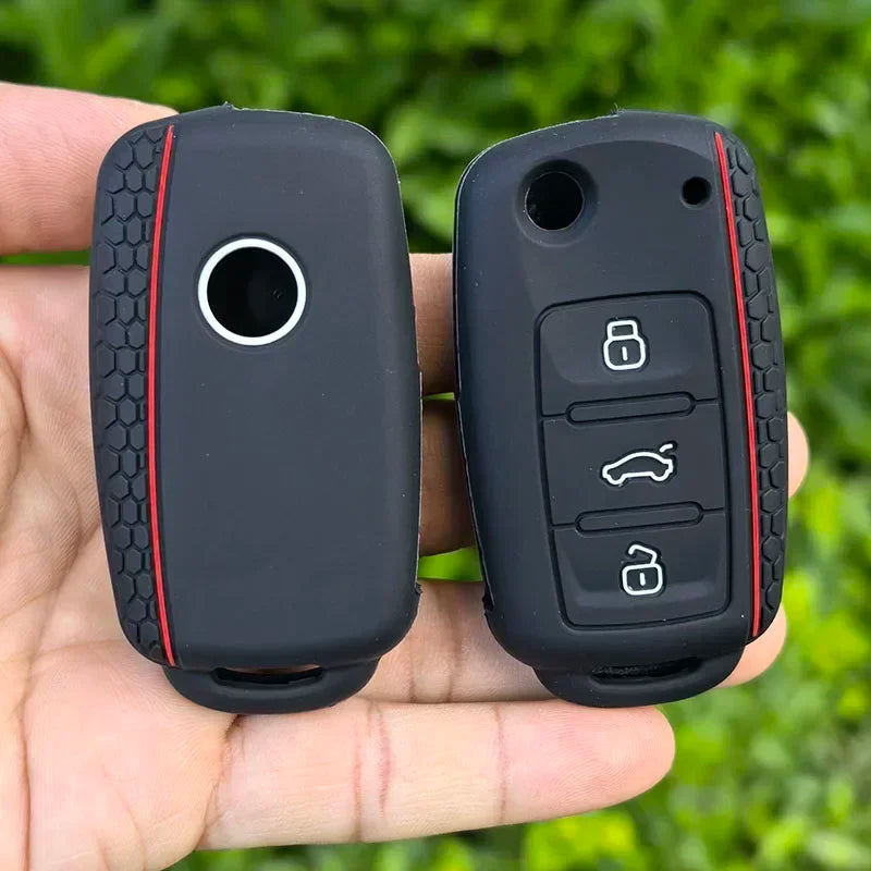 Silicone Car Key Case Key Cover For VW T5 Polo Passat Volkswagen Golf
