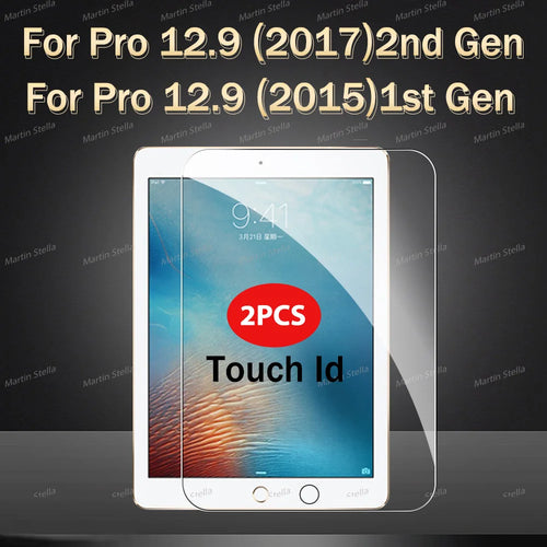 2Pcs Tempered Glass Screen Protector For ipad Pro Air 13 11 2024 M4 M2
