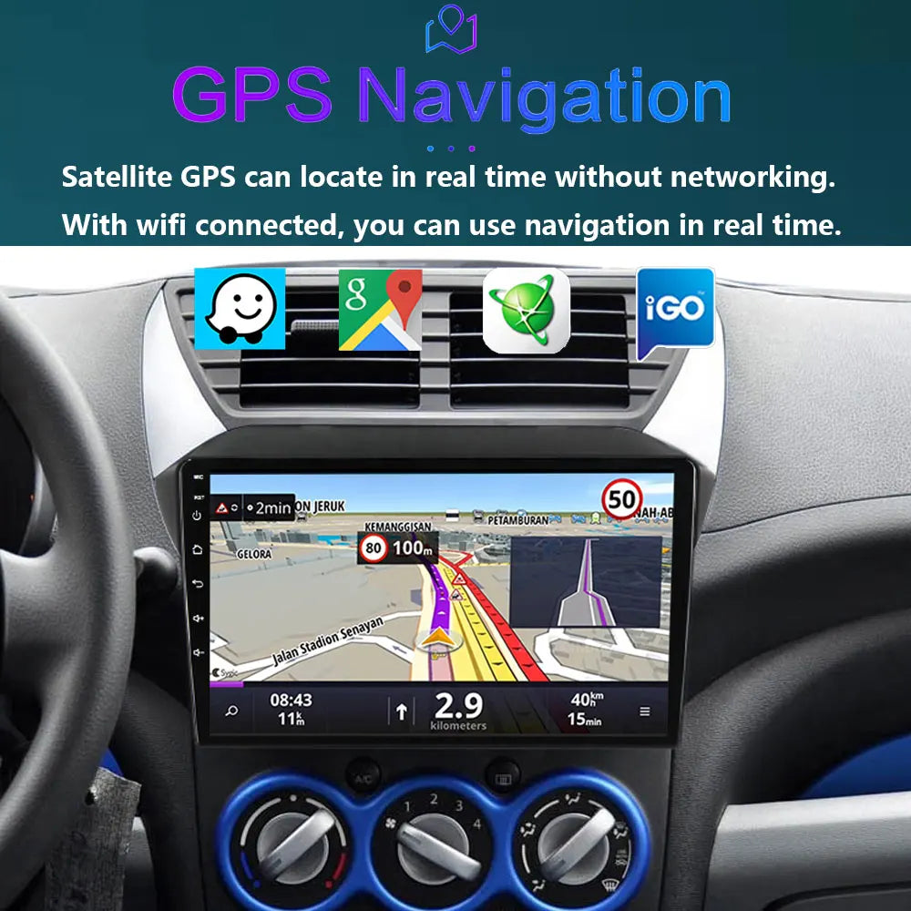 Android 12 2G+32G For Suzuki Alto 2009 2010 2011 2012 2013 2014 2015